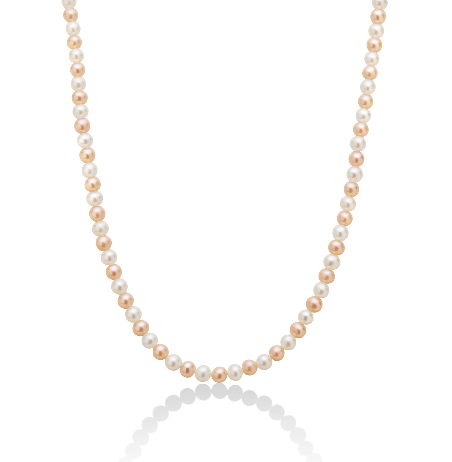 Collana Donna Girocollo Perle Miluna 4,5-5 mm Oro Bianco 18 KT 1MPO455-45NL587